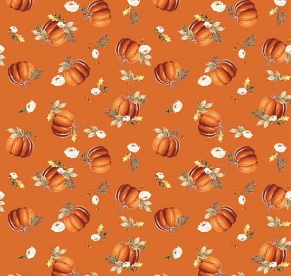 Riley Blake Shades of Autumn C13471 Orange Pumpkins | Per Half Yard