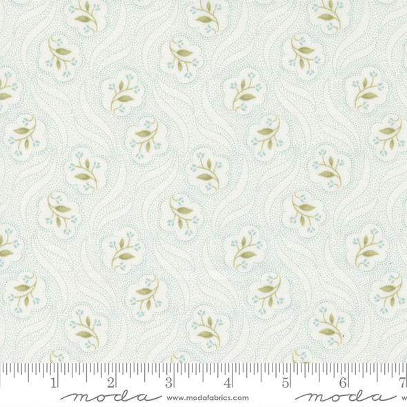 Moda Honeybloom by 3 Sisters 44345-11 Milk Prancing Posies Dots Blender | Per Half Yard