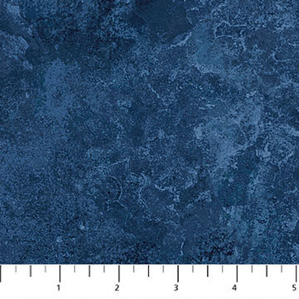 Northcott Stonehenge Basics | 39302-490 Navy Blue Mottled Tonal | Per Half Yard