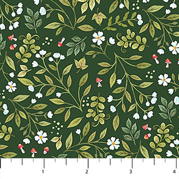 Northcott Woodland Babes Mini Flower Toss DP27172-78 | Per Half Yard