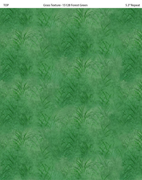 Preorder: 2025 All New England Shop Hop Fabric - Blender Grass Texture Forest Green 1512-843 | SOLD BY THE HALF-YARD