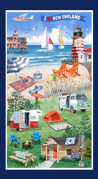 Preorder: 2025 All New England Shop Hop Fabric - New England PANEL Multi 1511-999 measures 24"x44" Preorder: 2025 All New England Shop Hop Fabric - New England PANEL Multi 1511-999 measures 24"x44"