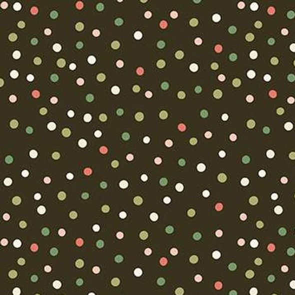 Glisten by Sandy Gervais for Riley Blake C16228 Mocha Dots | SOLD BY THE HALF-YARD
