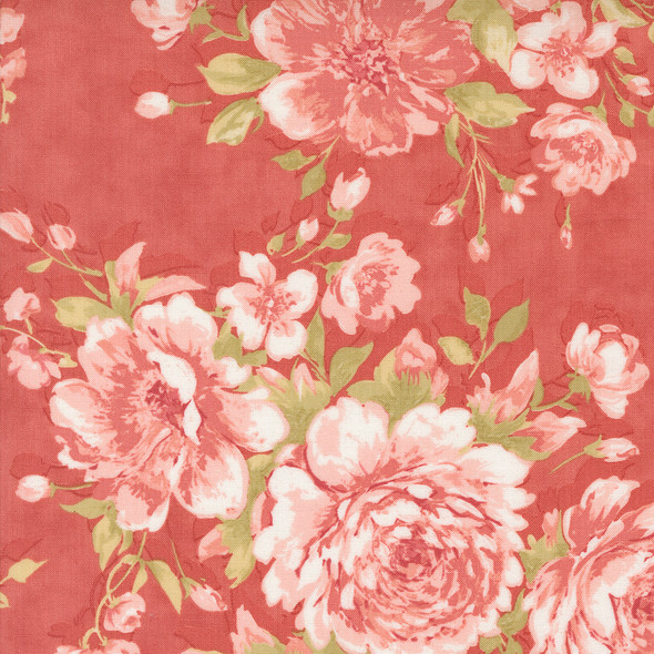 Moda Muse by 3 Sisters 44390-13 Scarlet Rose Garden Florals | SOLD BY THE HALF-YARD