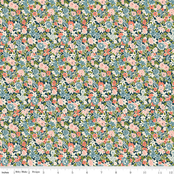 Liberty of London Floral Nostalgia 01667450B Isly Garden B | SOLD BY THE HALF-YARD Liberty of London Floral Nostalgia 01667450B Isly Garden B | SOLD BY THE HALF-YARD