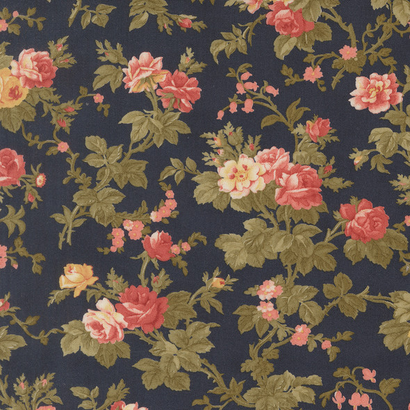 Moda Ambiance by 3 Sisters 44413 16 Midnight Rose Garden Floral | SOLD BY THE HALF-YARD