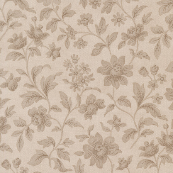Moda Ambiance by 3 Sisters 44412 12 Silver Elegance Floral Damask | SOLD BY THE HALF-YARD