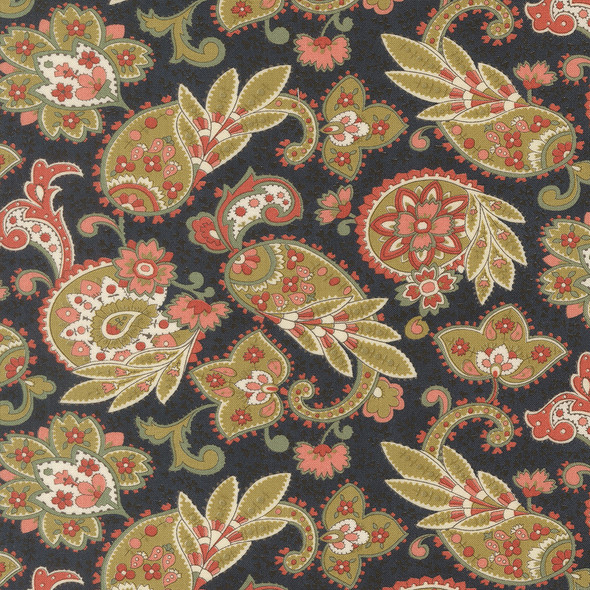 Moda Ambiance by 3 Sisters 44411 16 Midnight Paisley | SOLD BY THE HALF-YARD