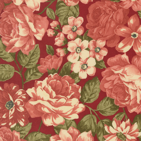 Moda Ambiance by 3 Sisters 44410 13 Rose Bouquets Large Floral | SOLD BY THE HALF-YARD