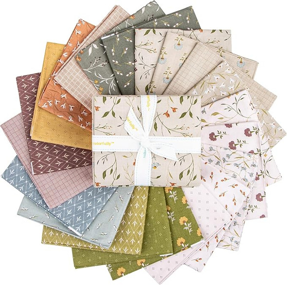 Riley Blake Threads of Grace FQ-16820-21 Fat Quarter Bundle 21 Pcs