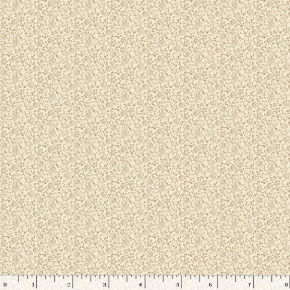 Marcus Fabrics - Grace Elizabeth by Carrie Quinn - Petite Flowers Cream | SOLD BY THE HALF-YARD