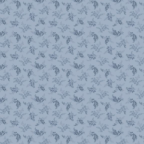 Marcus Fabrics - Grace Elizabeth by Carrie Quinn - Sprigs Blue | SOLD BY THE HALF-YARD