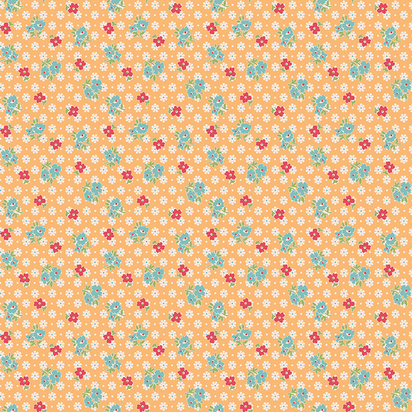 Riley Blake - Farmer's Daughter by Lori Holt C17162 MARIGOLD Feedsack| SOLD BY THE HALF-YARD