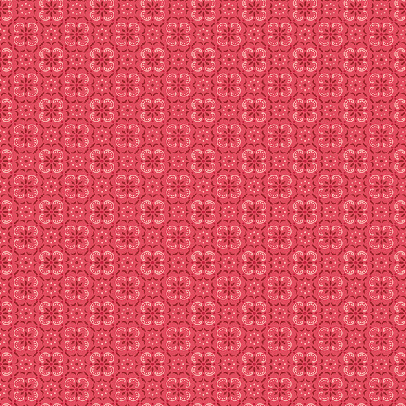 Riley Blake - Farmer's Daughter by Lori Holt  C17163 TEAROSE Bandana| SOLD BY THE HALF-YARD