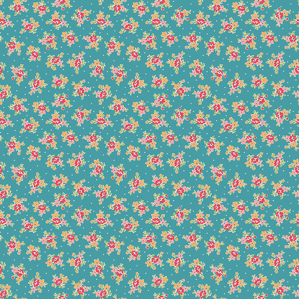 Riley Blake - Farmer's Daughter by Lori Holt C17177 RAINDROP Bouquet | SOLD BY THE HALF-YARD