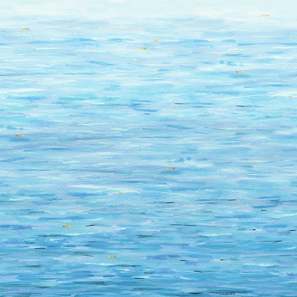 Behind Blue Eyes 8655-76 Pacific Water Texture Ombre Studio E | SOLD BY THE HALF-YARD