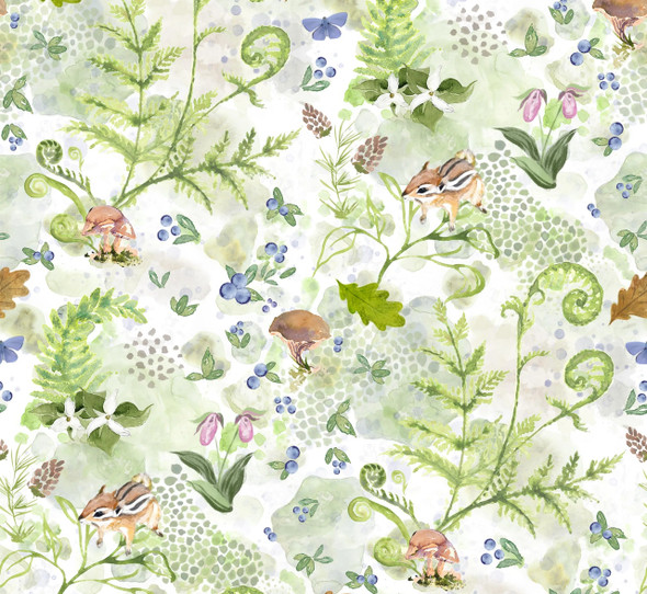 Maine's Small Wonders 2026 Maine Shop Hop Fabric DP29075-10 Forest Floor | SOLD BY THE HALF-YARD