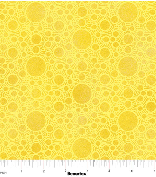 Benartex New Worlds Tonal  16295-28 Mauritius Lemon | SOLD BY THE HALF-YARD