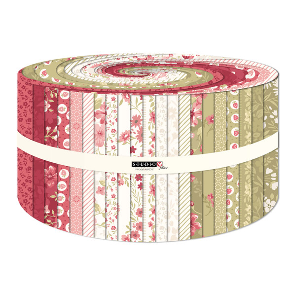 Elizabeth by Studio E - 2.5 INCH ROLL 40 strips assorted each cut 2.5" x 43"