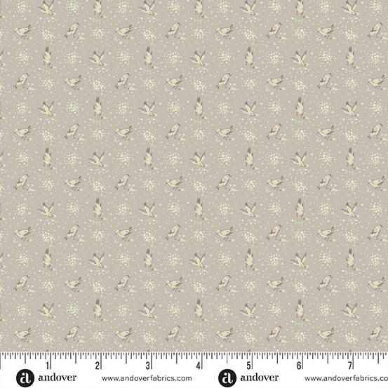 Andover Wildflower Garden A-1598-C Cloud Meadowlark | SOLD BY THE HALF-YARD