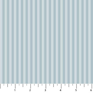 Figo Nest Modern Basics 92103-41 Aqua Ticking Stripe | SOLD BY THE HALF-YARD