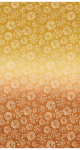Wishflower by Benartex 16692-34 Ombre Orange Gold Gradient | SOLD BY THE HALF-YARD