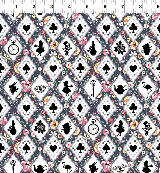 Alice by Jason Yenter  for In The Beginning 3AL1 Silhouettes Multi | SOLD BY THE HALF-YARD