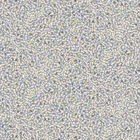 Serendipity by Leah Bisch for QT 32139-B Tiny Buds Dusty Blue | SOLD BY THE HALF-YARD