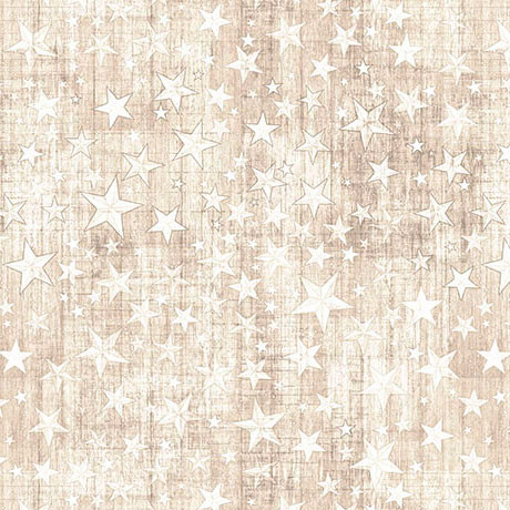 QT Fabrics American Country 31997-E Patriotic Stars Taupe | SOLD BY THE HALF-YARD