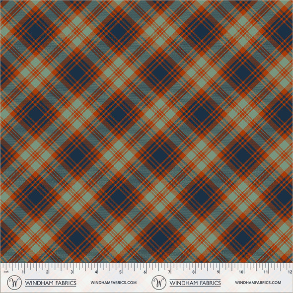 2026 All New England Shop Hop Fabric 55479D-1 Bias Plaid Multi | SOLD BY THE HALF-YARD
