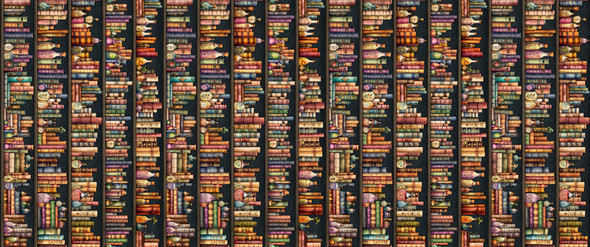 QT Fabrics Witchypoo 31937-X Bookshelf Stripe | SOLD BY THE HALF-YARD