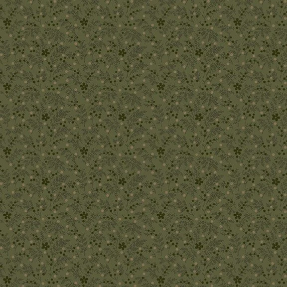 Marcus Fabrics Pineberry Lane R172005D-GREEN Good Cheer | SOLD BY THE HALF-YARD