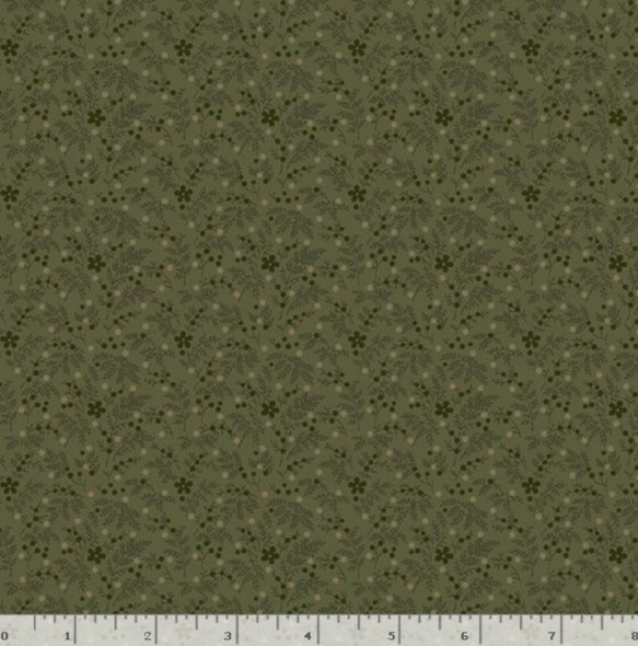 Marcus Fabrics Pineberry Lane R172005D-GREEN Good Cheer | SOLD BY THE HALF-YARD