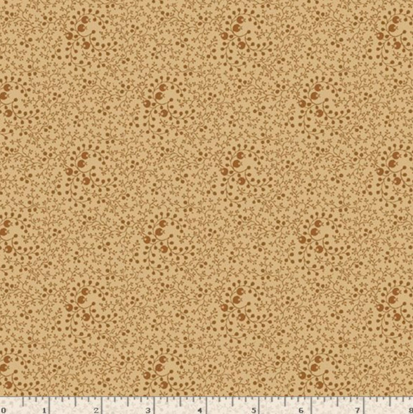 Marcus Fabrics Pineberry Lane R172001D-CREAM Winterberry | SOLD BY THE HALF-YARD
