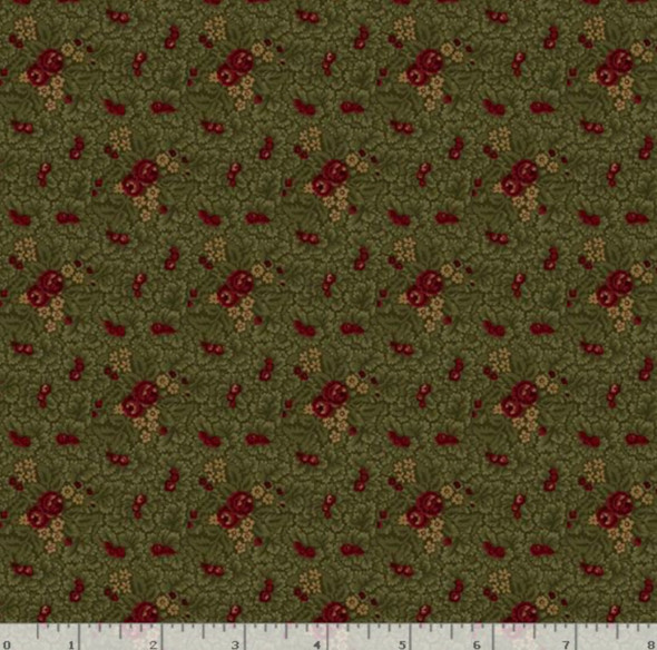 Marcus Fabrics Pineberry Lane R172000D-GREEN Winter Foliage | SOLD BY THE HALF-YARD
