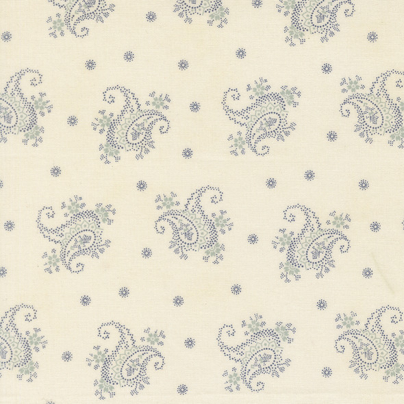 Breathtaking Blues by 3 Sisters for Moda - 44405 11 Paisley Porcelain | SOLD BY THE HALF-YARD