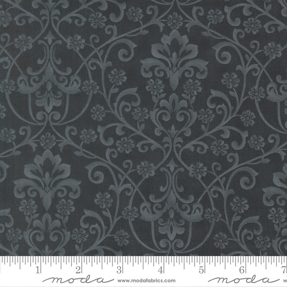 Breathtaking Blues by 3 Sisters for Moda - 44403 15 Damask Midnight | SOLD BY THE HALF-YARD