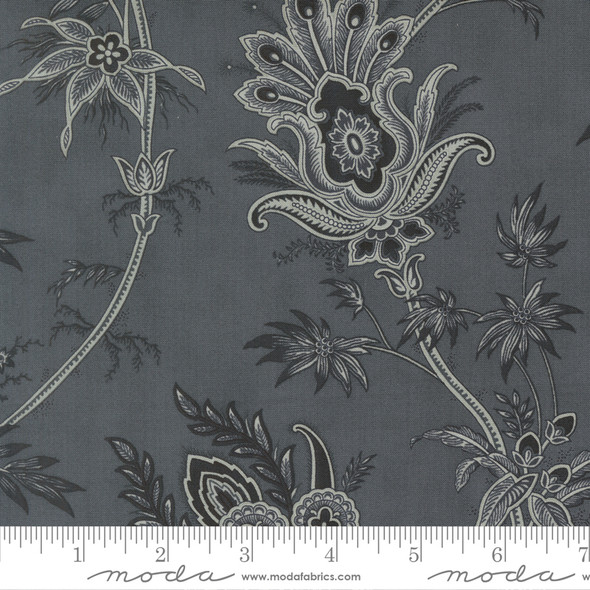 Breathtaking Blues by 3 Sisters for Moda - 44401 14 Plume Floral Jacobean Dusk | SOLD BY THE HALF-YARD