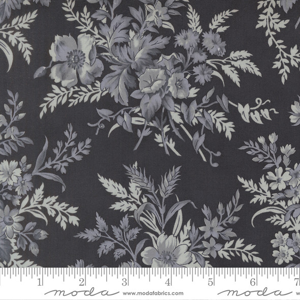 Breathtaking Blues by 3 Sisters for Moda - 44400 15 Bouquets Floral Midnight | SOLD BY THE HALF-YARD