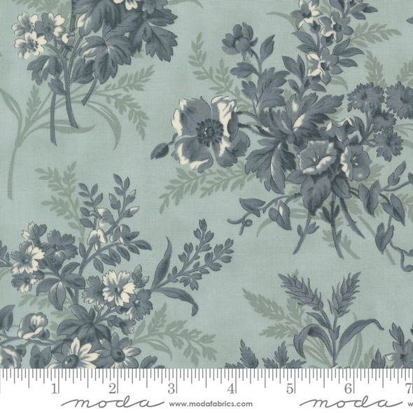 Breathtaking Blues by 3 Sisters for Moda - 44400 13 Bouquets Floral Sky | SOLD BY THE HALF-YARD