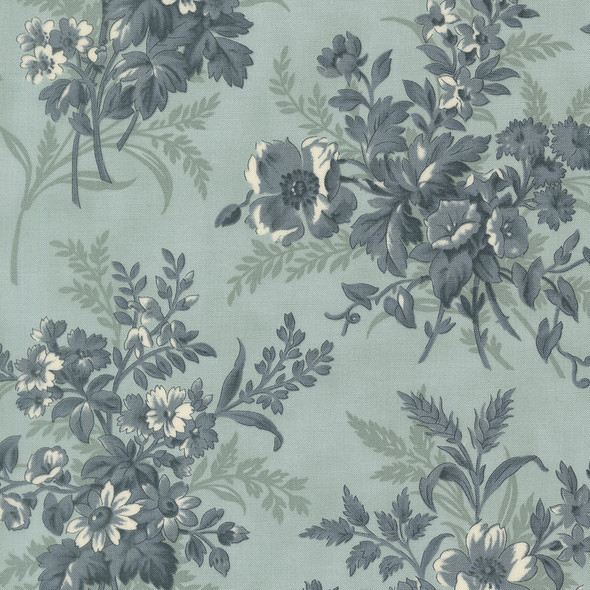 Breathtaking Blues by 3 Sisters for Moda - 44400 13 Bouquets Floral Sky | SOLD BY THE HALF-YARD