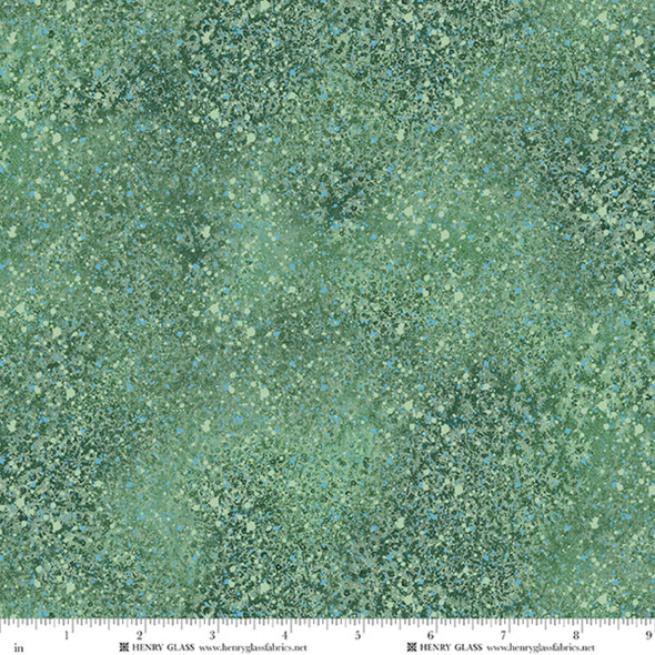 Beyond the Pines Digital by Henry Glass 3685-66 Crystal Frost Texture Pine Green | SOLD BY THE HALF-YARD