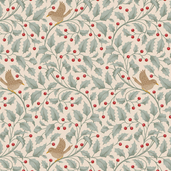 Pre-Order Tilda Merry Little Christmas Holly Duckegg 100626 | SOLD BY THE HALF-YARD