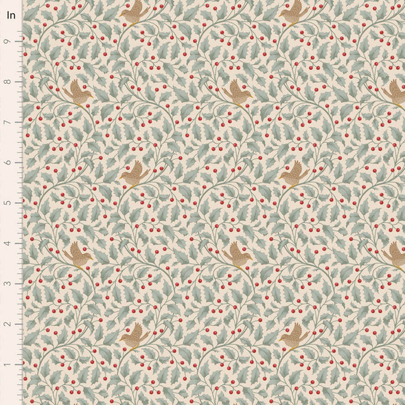 Pre-Order Tilda Merry Little Christmas Holly Duckegg 100626 | SOLD BY THE HALF-YARD
