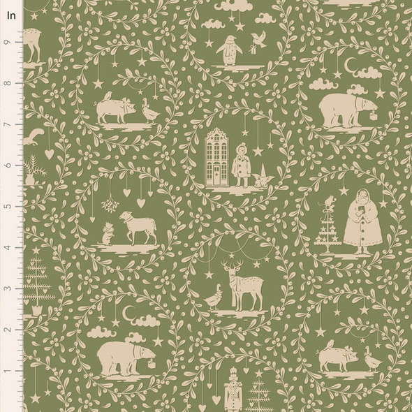 Pre-Order Tilda Merry Little Christmas 100635 Paperscenes Artichoke | SOLD BY THE HALF-YARD