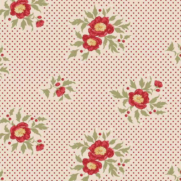Pre-Order Tilda Merry Little Christmas 100638 Joy Cream | SOLD BY THE HALF-YARD