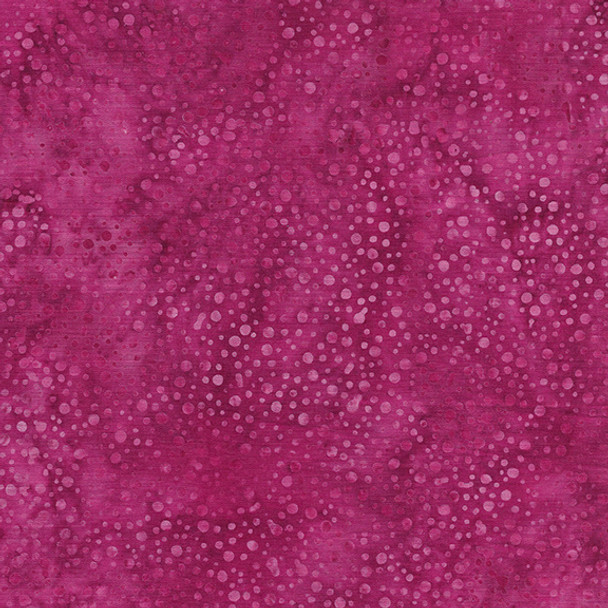 Island Batik 112250150 Dots - Pink Geranium | Per Half Yard