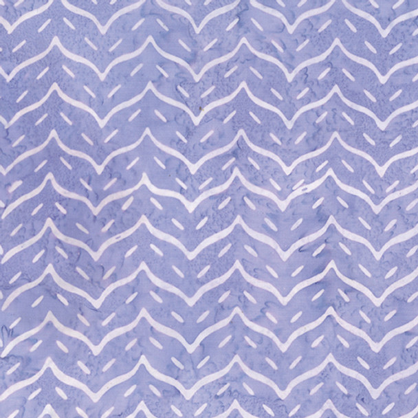 Benartex Batik 9224-62 Chevron Wave Lavender Purple | Per Half Yard