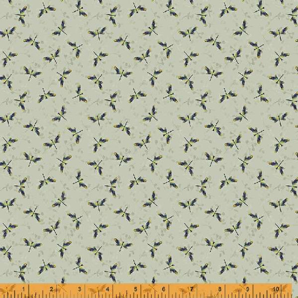 Windham - Secret Garden 53349-8 Dragonfly Khaki | Per Half Yard