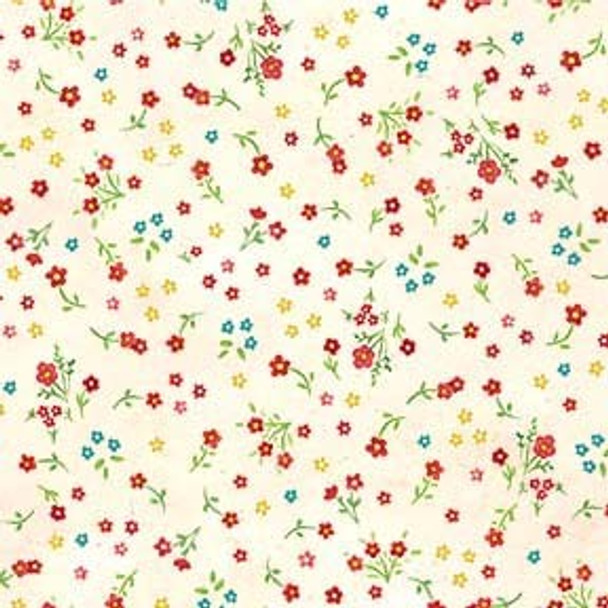 Michael Miller Much Loved Bear DC10649 Cream Buds | Per Half Yard